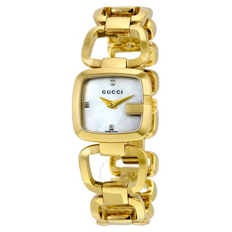 gucci women's watches gold tone|gucci ladies watch with diamonds.